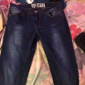 Dark wash denim jeans